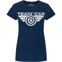 captain america camiseta manga larga ns4540 para mujer