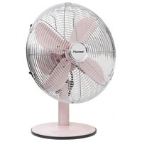 bestron ventilador de sobremesa 35w rosa