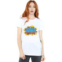 dc comics camiseta manga larga super powers para mujer