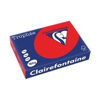 trophee card a4 160gm coral red 250 pack 1004c