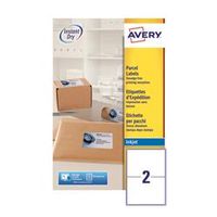 avery inkjet parcel labels quickdry 1996 x 1435mm 2 per - j8168-25