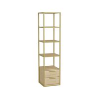 libreria efecto madera dorada roble 39x39h169 cm