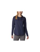 sudadera de trail columbia sun trekr eu hooded azul mujer