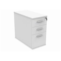 desk high office storage unit 800 deep arctic white