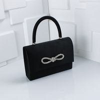 bolso de mano con lazo de pedreria elegante bolso de noche lujoso bolso de banquete para bodas fiestas y bailes de graduacion para mujeres