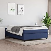 vidaxl cama sin colchon tela azul 140x200 cm