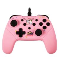 konix unik be love gamepad para nintendo switchpc rosa