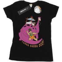 the flintstones camiseta manga larga yabba dabba doo para mujer