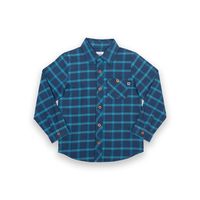 kite check shirt - navy  blue