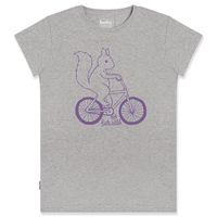 womens ride wild t-shirt - ash