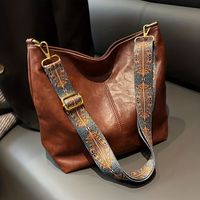 bolso de correa geometrica ancha bolso cruzado de gran capacidad para ninas bolso de hombro de moda retro para tiendas minoristas boutiques supermercados