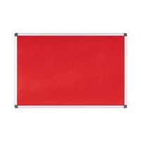 bi-office maya notice board  red felt  a