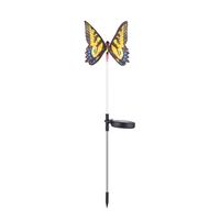 luz solar de mariposa con panel solar ip65 resistencia al agua para jardin patio patio patio camino