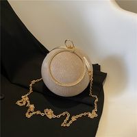 bolso de circulo con cadena de purpurina mini bolso de novia para bodas promociones y eventos de fiesta bolso de diseno de lujo con correa de cadena para carnaval