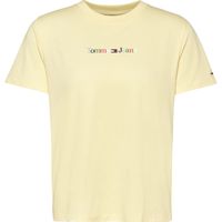 tommy hilfiger camiseta camiseta serif linear mujer para mujer