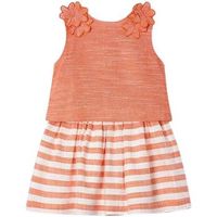 mayoral short nina conjunto falda rayas naranja para nina