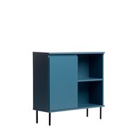 mueble recibidor de melamina azul 80x79 cm