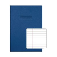 rhino exercise book 8mm ruled 64p a4 dark blue pack of 50 vc48394