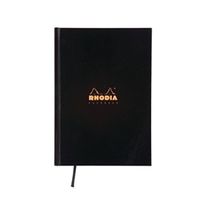 rhodia business book a5 casebound hardback 192 pages black 3 pack