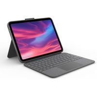 logitech combo touch funda con teclado extraible oxford gris para ipad 10th generacion