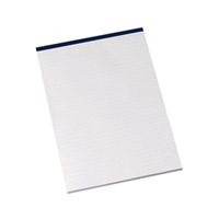 q-connect narrow ruled board back memo pad 160 pages a4 10 pack