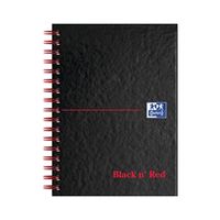 black n red book wirebound 90gsm ruled and perforated - 100080448