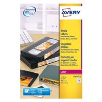 avery video spine label 145x17mm 16 per sheet white 400 pack