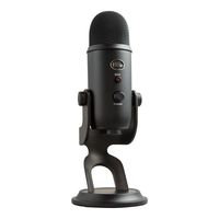 blue microphones yeti microfono usb negro para grabacion y transmision en pc