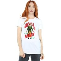 elf camiseta manga larga angry para mujer