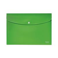 leitz recycle document wallet plastic a4 green pack of 10 46780055