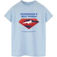 dc comics camiseta manga larga dcs dc league of super-pets best friend para mujer