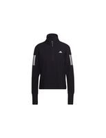 sudadera de running adidas own the run 12 zip negro mujer