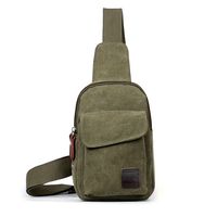 1pc bolso de pecho para hombres y mujeres version coreana bolsa de lona para estudiantes bolsa de hombro cruzada bolsa de hombro individual para deportes al aire libre para acampar y hacer senderismo