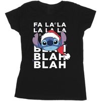 disney camiseta manga larga blah blah blah para mujer