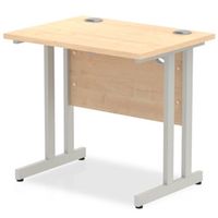 impulse 800600 rectangle silver cantilever leg desk maple - mi002899