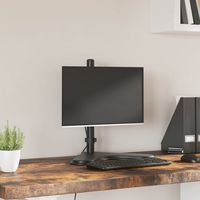 vidaxl soporte para monitor acero negro vesa 75100 mm