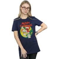 disney camiseta manga larga merry christmas para mujer