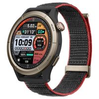 amazfit cheetah pro reloj smartwatch bisel de aleacion de titanio run track black y correa de nailon