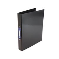 oxford 25mm 2 o-ring binder laminated a4 plus black 400017753