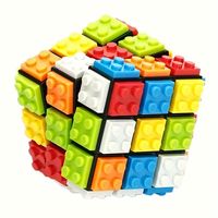 cubo de construccion de 1 pieza 3x3x3 cubo de rompecabezas 3x3 desmontable cubo magico profesional 3x3 cubo de bloques de 3x3 juguete educativo regalo de vacaciones cubo diy