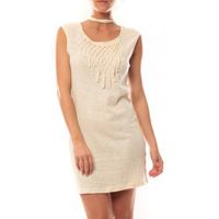 vero moda vestidos starlight sl mini dress 10107349 beige para mujer