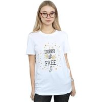 harry potter camiseta manga larga dobby is free para mujer