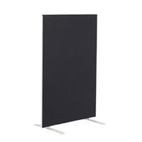 1400w x 1800h upholstered floor standing screen straight - fst1418sbk