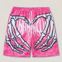 bermudas de playa informales con estampado de esqueleto para hombres cintura elastica pantalones cortos de natacion de verano con bolsillos secado rapido y ligeros