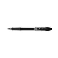 q-connect quick dry gel pen medium black pack of 12 ref kf00678