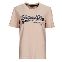 superdry camiseta vintage logo borough tee para mujer