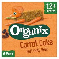 organix carrot cake soft oaty bars - 6x30g