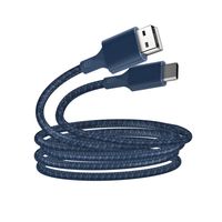 just green cable eco usb a usb-c de 3a de intensidad 2m reciclable azul