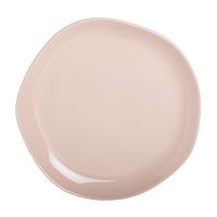 plato plano de gres beige