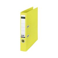 leitz recycle lever arch file a4 50mm yellow pack of 10 10190015